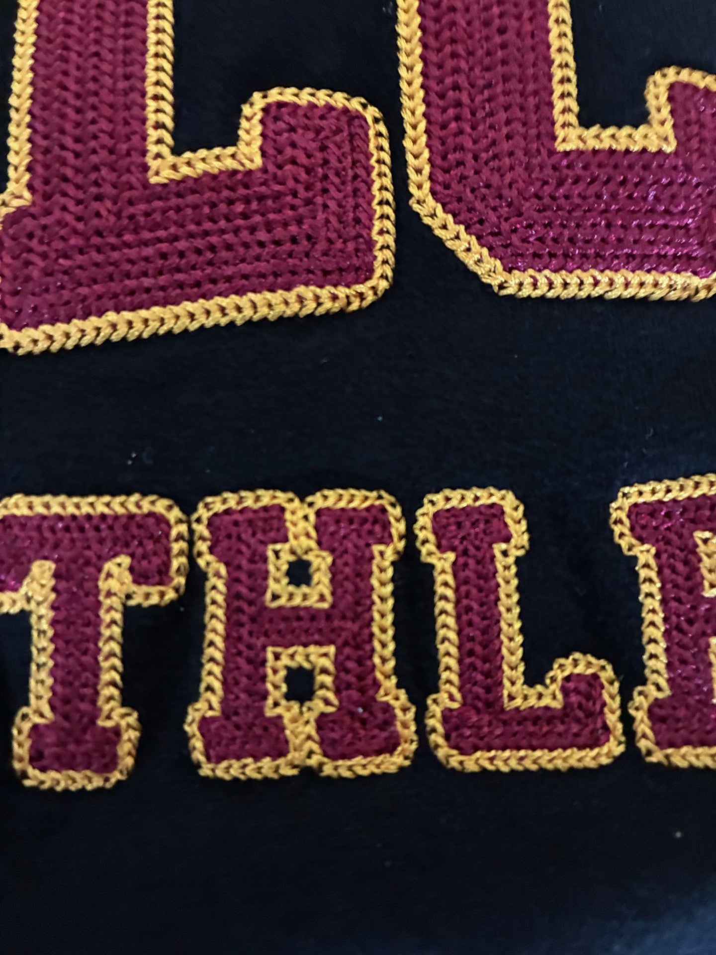 Black Embroidery FALCONS ATHLETICS hoodie