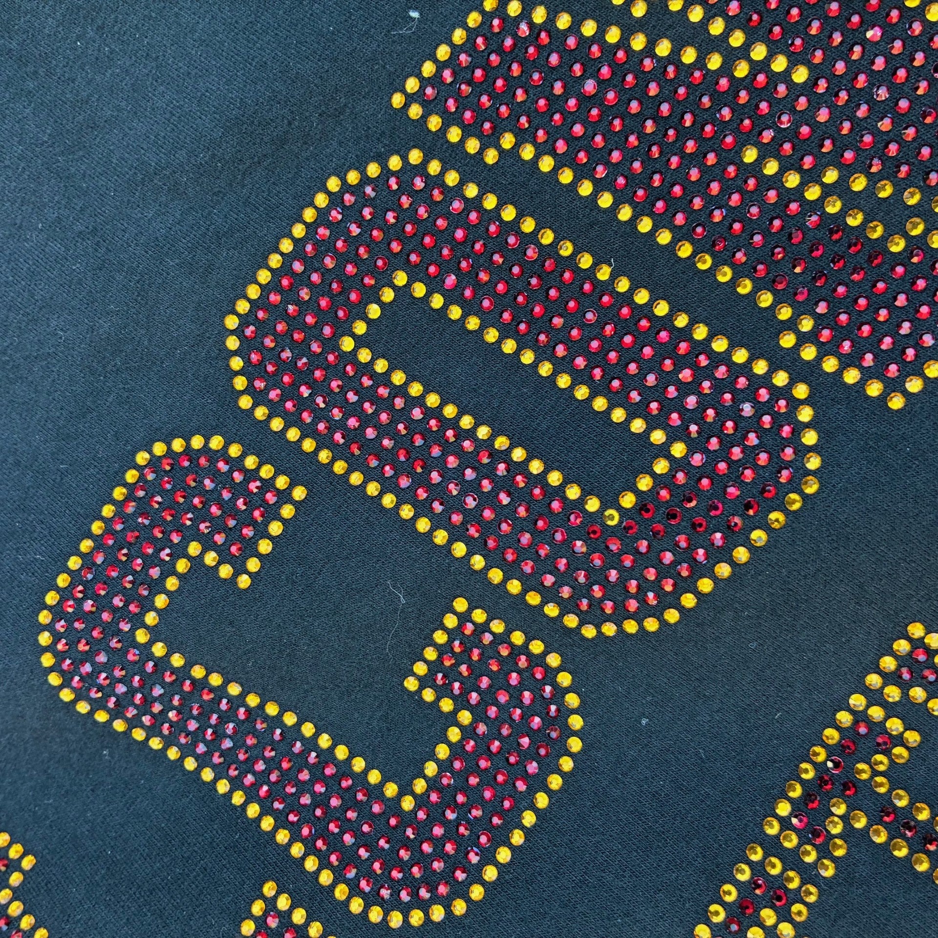 Sparkle / Bling / Bedazzled Black FALCONS hoodie