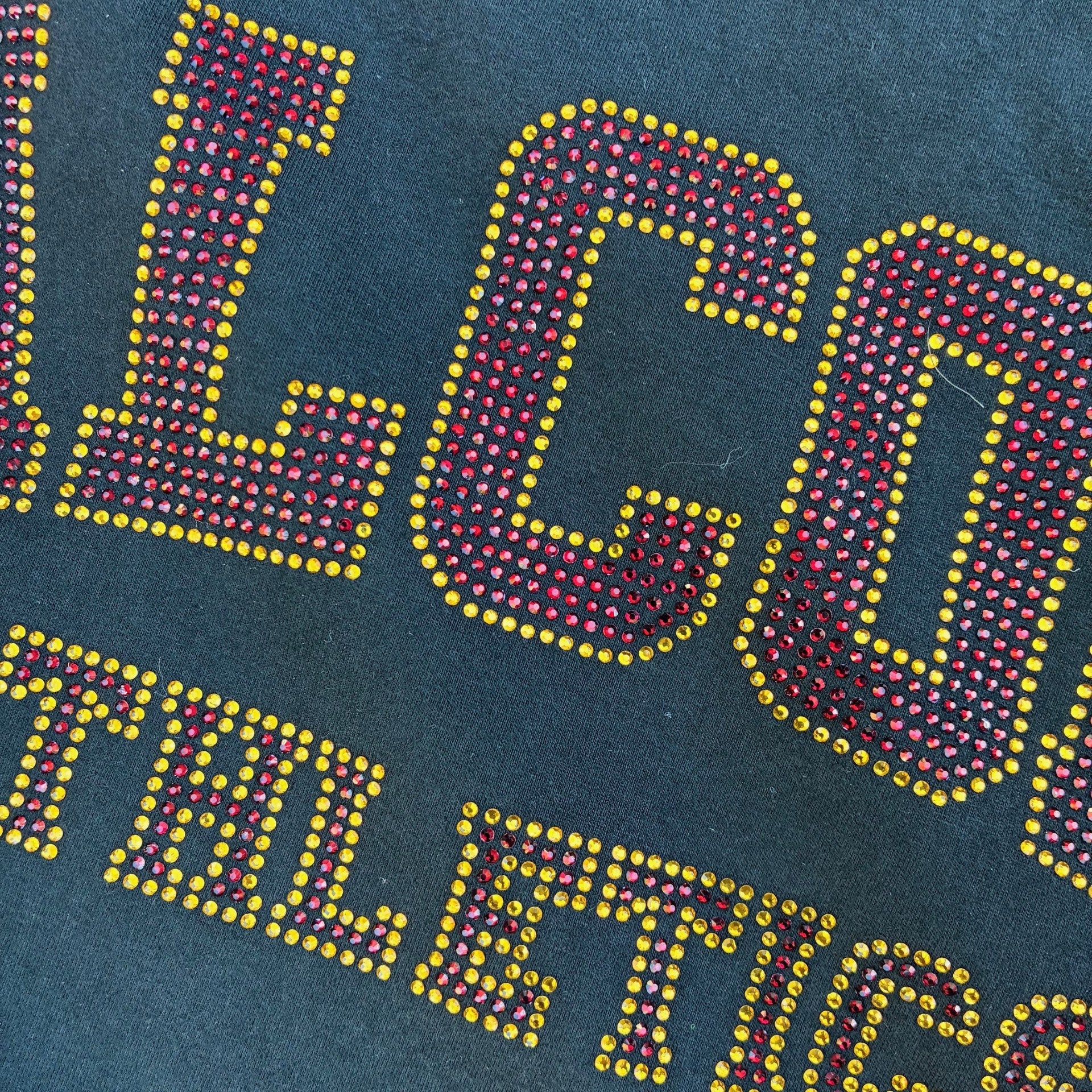 Sparkle / Bling / Bedazzled Black FALCONS hoodie