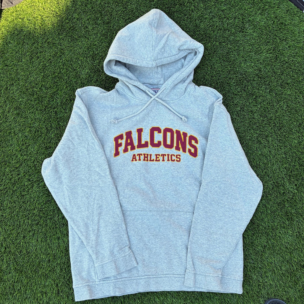 Heather Gray Embroidery FALCONS hoodie