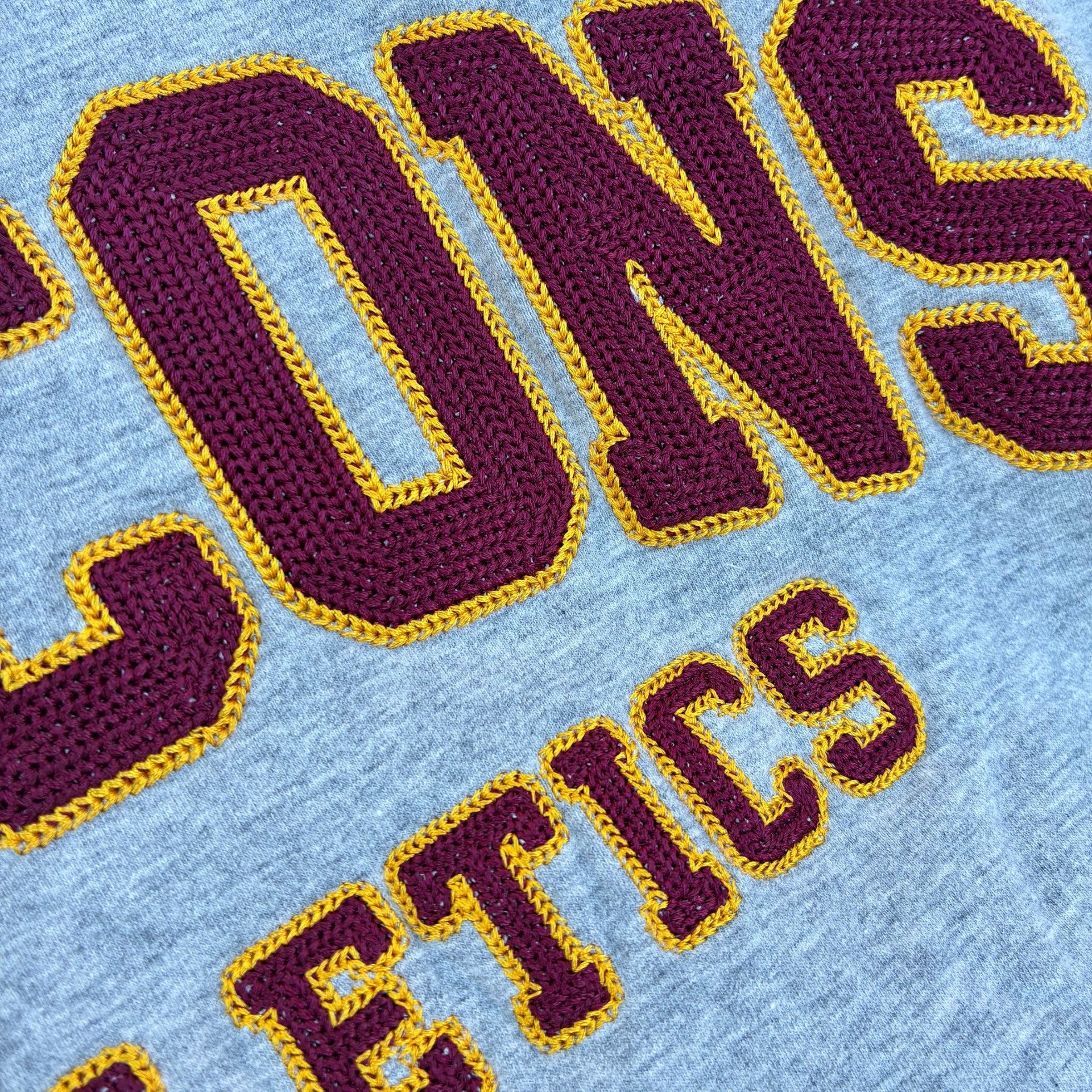 Heather Gray Embroidery FALCONS hoodie