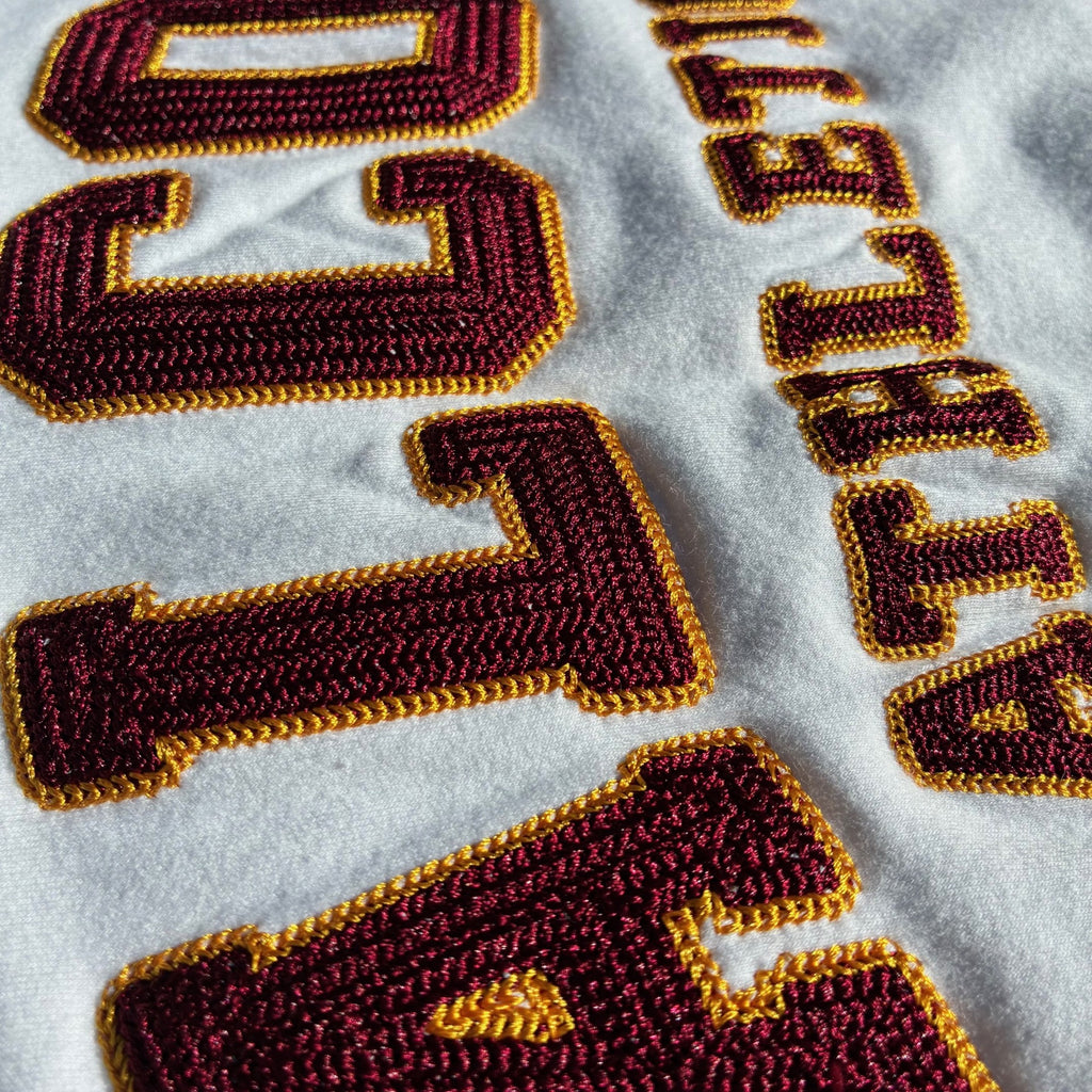 White Embroidery FALCONS hoodie