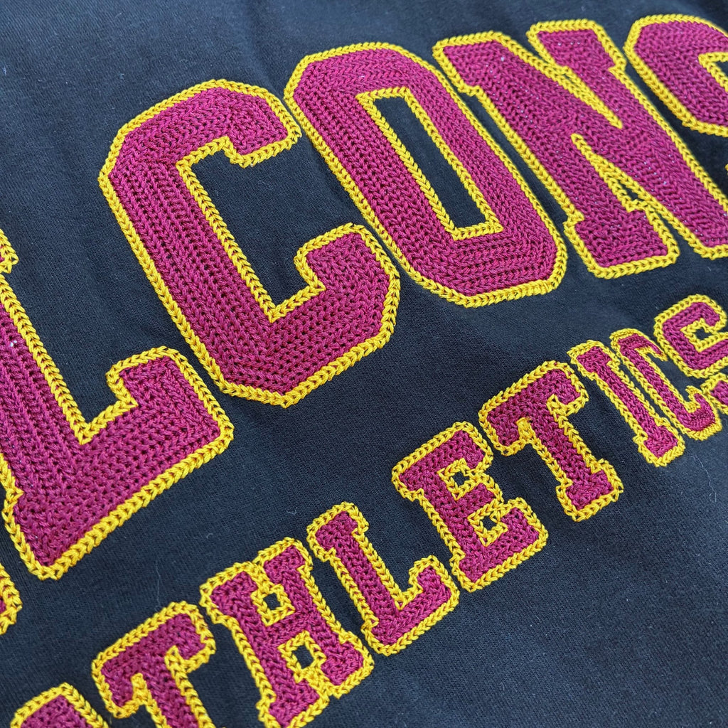 Black Embroidery FALCONS ATHLETICS hoodie