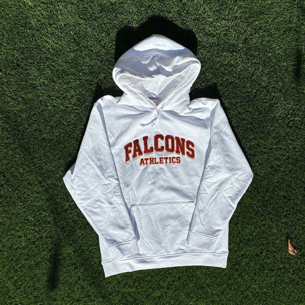 White Embroidery FALCONS hoodie